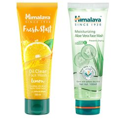 Himalaya Set of 2 Face Wash - Fresh Start Oil Clear Lemon & Moisturizing Aloe Vera-8