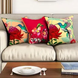 SEJ by Nisha Gupta Multicolor Cushion Covers - Set of 3-image-53