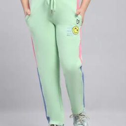 Monte Carlo Kids Green Printed Regular Fit Trackpants-image-44