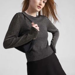 Only Black Textured Pullover-24