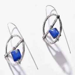 Sohi Silver Plated Designer Drop Earrings-image-14