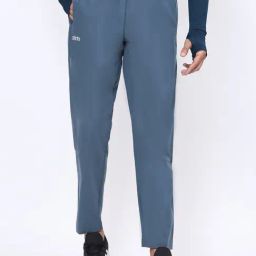 Dida Blue Polyster Regular Fit Solid Trackpant-image-88