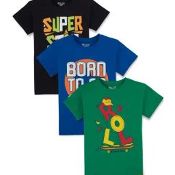 Gini & Jony Kids Multicolor Printed T-Shirt-image-18
