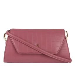 Horra Pink Textured Small Cross Body Bag-image-48