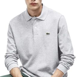Lacoste Grey Regular Fit Polo T-Shirt-image-6