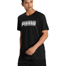 Puma Black Performance Short Sleeve Men's Training T-shirt-picture-22