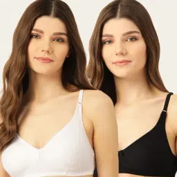Lady Lyka Multicolor Non Wired Non Padded T-Shirt Bra (Pack Of 2)-image-65