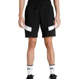 Puma Black Cotton Shorts-picture-14