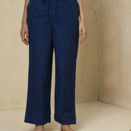 Fabindia Navy Cotton Pants-image-61