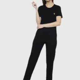 Vimal Jonney Black Camo Print Pajama Set-image-90