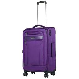 Nasher Miles Berlin Expander Soft-Sided Polyester Check-in  Purple 24 inch |65cm Trolley Bag-picture-16