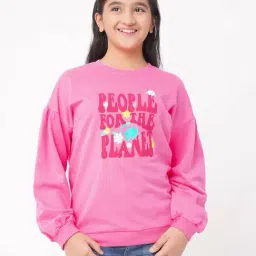 Edheads Kids Pink Cotton Printed Full Sleeves Sweatshirt-picture-19