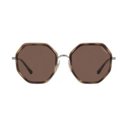 Vogue Eyewear 0VO4224S Brown Square Sunglasses - 55 mm-image-14