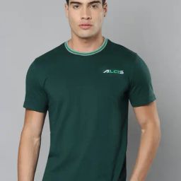 ALCIS Green Round Neck T-Shirt-image-82