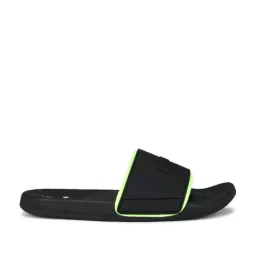 Louis Philippe Men Black Logo Embossed Sliders-image-45