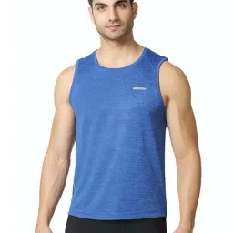 Van Heusen Performance Regular Fit Swift Dry Odour Shield Gym Vest - Strong Blue-16