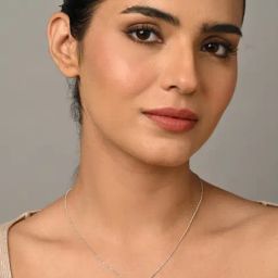 Clara 925 Sterling Silver Platinum Plated Swiss Zirconia Tove Pink Solitaire Pendant Chain Necklace for Women-image-88