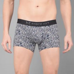 Force NXT Multicolored Cotton Regular Fit Printed Trunks-image-39