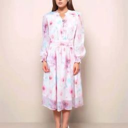 Zink London White Printed Dress-picture-46