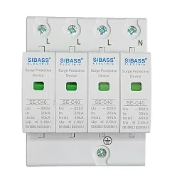 Sibass Three Phase 4 Pole Surge Protection Device, SE-C40-15