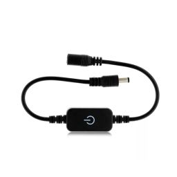 DC Mini LED Dimmer Touch Switch 12-24V LED Strip Dimmer 2A Single Color LED Dimmer Easy-to-Install LED Dimmer Switch Stepless Dimming for Emitting Diode Strip Brightness Controller On/Off Inline LED Strip Power Regulator - Black - RS5342DC Mini LED Dimmer Touch Switch 12-24V LED Strip Dimmer 2A Single Color LED Dimmer Easy-to-Install LED Dimmer Switch Stepless Dimming for Emitting Diode Strip Brightness Controller On/Off Inline LED Strip Power Regulator - Black - RS5342 image 3