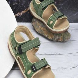 Woodland Men's Green Floater Sandals-image-83