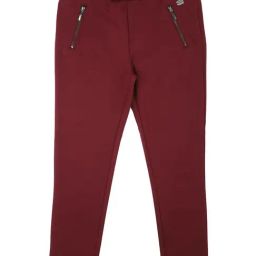 Peter England Girls Maroon Solid Jeggings-image-44
