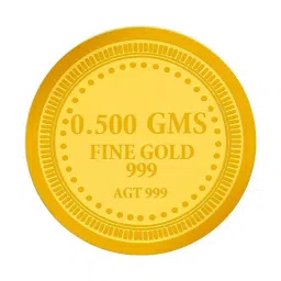 Muthoot Pappachan Swarnavarsham 24k (999) 0.5gm Yellow Gold Coin-image-24