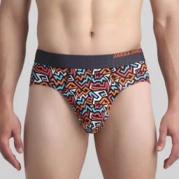 Jack & Jones Fiery Red Regular Fit Printed Briefs-picture-21