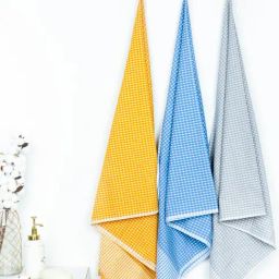 Thirsty Towel Assorted Cotton Stripes Bath Towel - Pack of 3-image-44