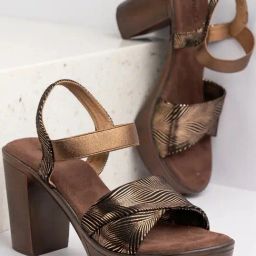 Inc.5 Women's Gold Ankle Strap Sandals-image-96