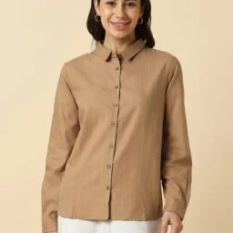 Allen Solly Brown Formal Shirt-image-70