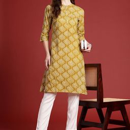 Anouk Women Printed Regular Kurta with Trousers-picture-12