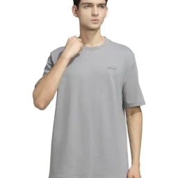 Adidas Grey Cotton Regular Fit Sports T-Shirt-image-44