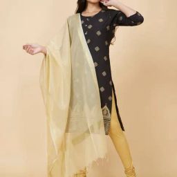 Globus Beige Woven Dupatta-image-78