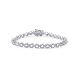 The Real Effect London 800 Silver CZ Bracelet for Women-41