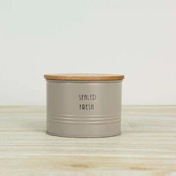 Femora Green Steel Canister Airtight Sealed Fresh Storage Jar With Wooden Lid (0.3 L) - Set of 2-image-69