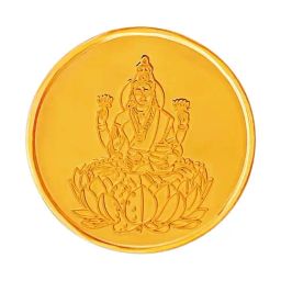 Muthoot Pappachan Swarnavarsham Lakshmi 22k (916) 2gm Yellow Gold Coin-image-99