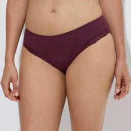 Wunderlove by Westside Wine Ribbed-Textured Cotton-Blend Briefs-image-5