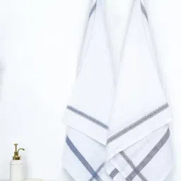Thirsty Towel Multicolour Cotton Solid Bath Towel - Pack of 2-image-84