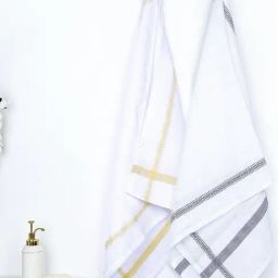Thirsty Towel Multicolour Cotton Solid Bath Towel - Pack of 2-image-83