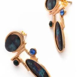 Sohi Gold Plated Designer Stone Drop Earrings-image-87