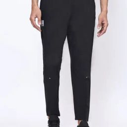 Dida Black Polyster Regular Fit Solid Trackpant-image-23