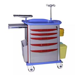 A ONE HOSPICARE Imported Fibre Body OT Emergency Recovery Trolley, AOH - 172 (D)-45
