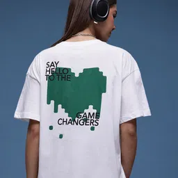 glitchez Graphic Vibe Relaxed Fit T-shirt-image-49