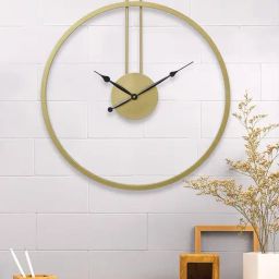 CHRONIKLE Classic Round Gold Iron Wall Clock-image-36