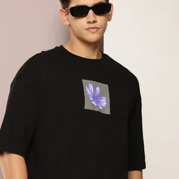 Kook N Keech Floral Printed Drop-Shoulder Sleeves Oversized T-shirt-picture-30