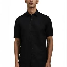 Louis Philippe Black Regular Fit Shirt-picture-31