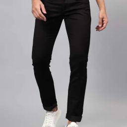 Cantabil Black Regular fit Solid Jeans-image-31