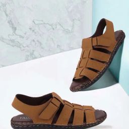 Fausto Men's Tan Fisherman Sandals-picture-14